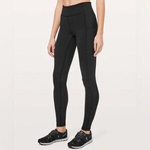 Lululemon Speed Up Tight Tall 31" Black - Size 6 TALL Leggings Pockets
